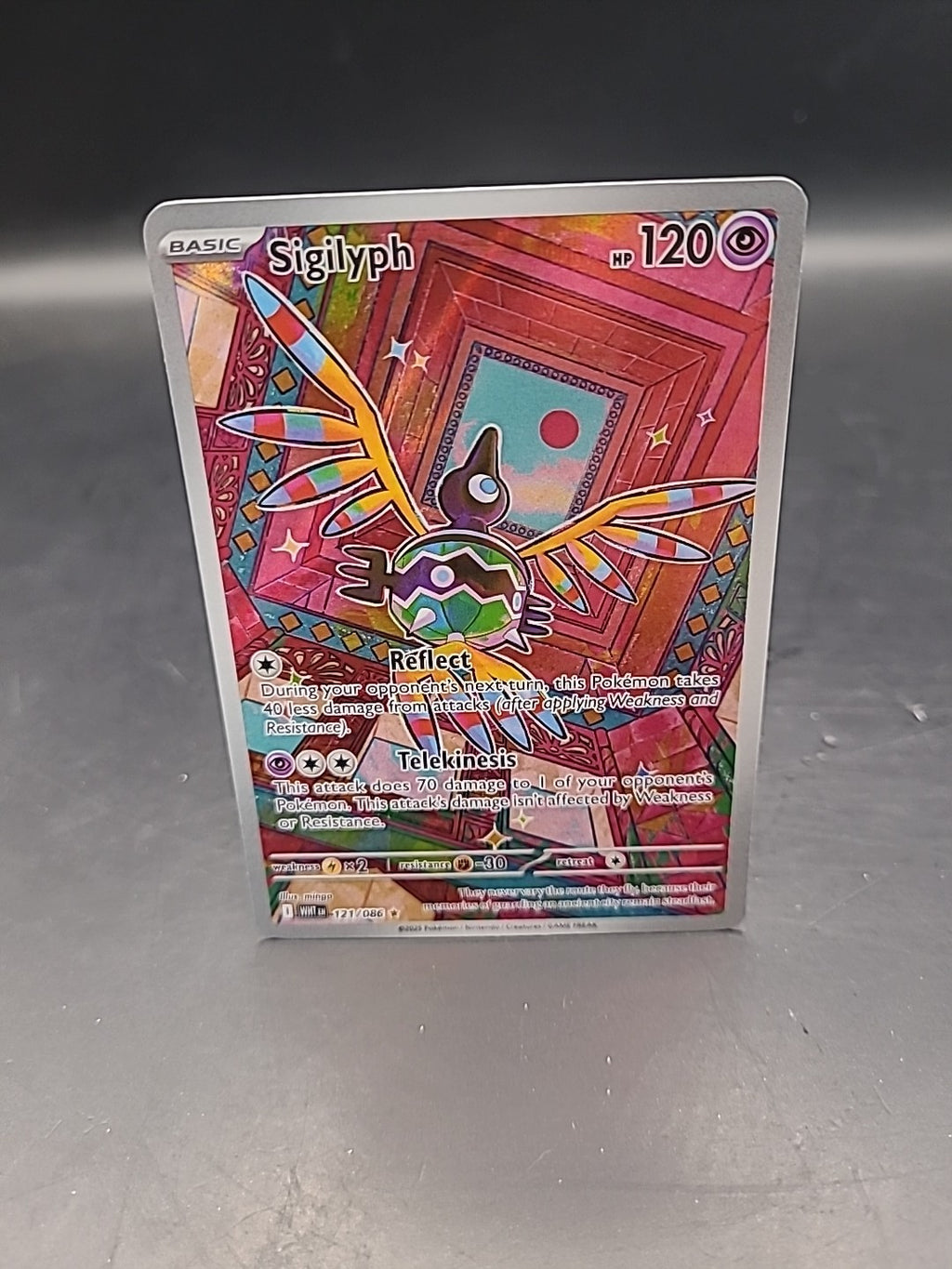 Pokemon TCG - Sigilyph - 121/086- SV: White Flare Illustration Rare