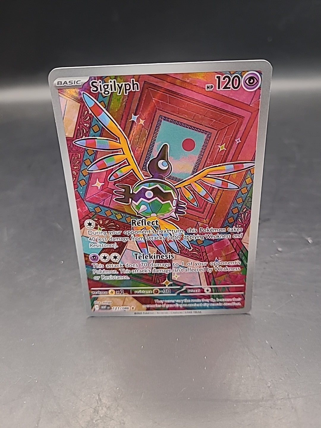 Pokemon TCG - Sigilyph - 121/086- SV: White Flare Illustration Rare
