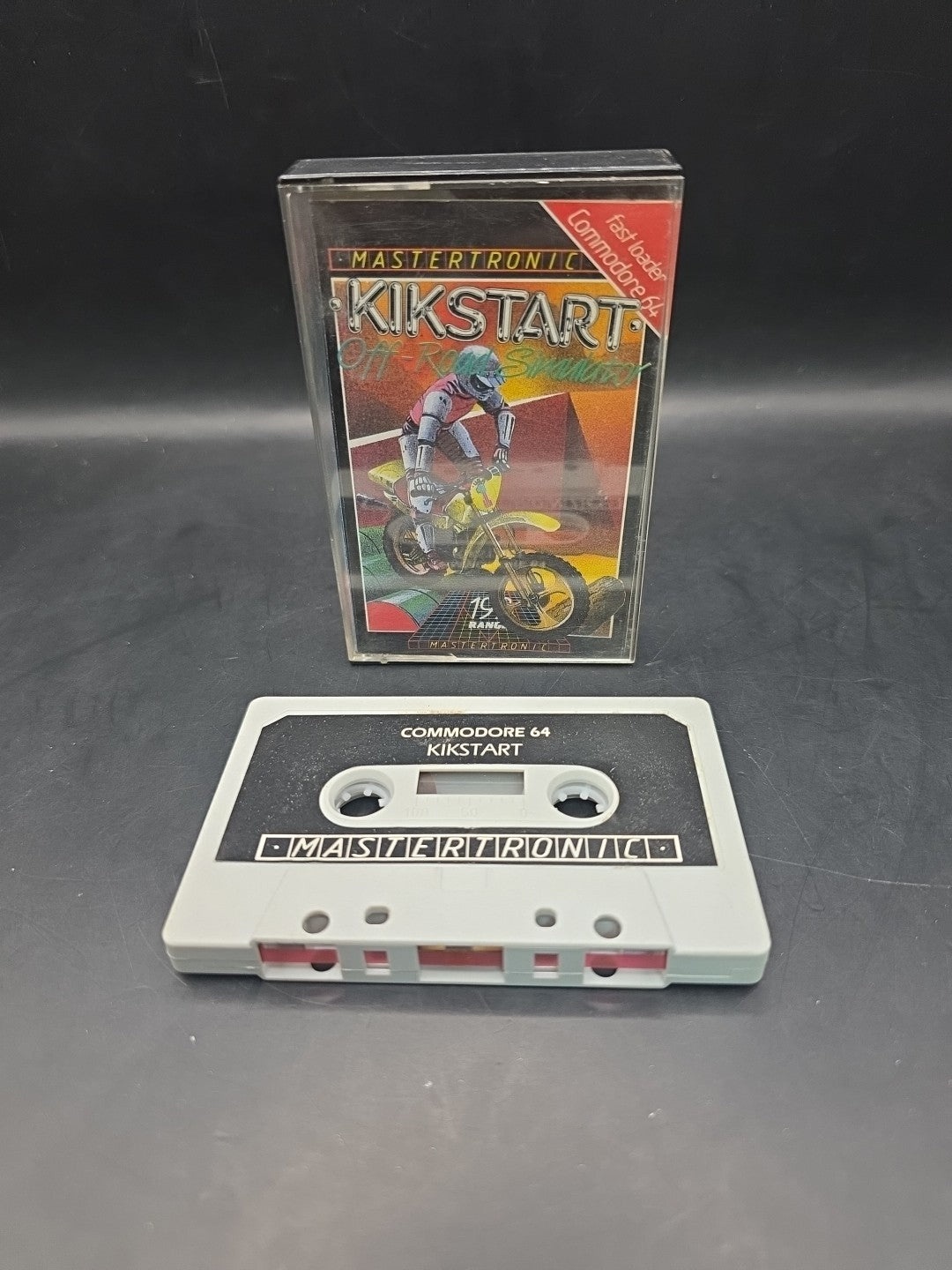 Commodore 64 Kickstart Mastertronic Boxed Cassette Game  Untested