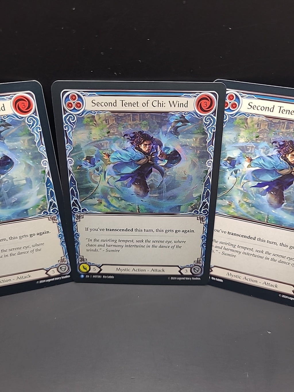 Second Tenet of Chi: Wind Foil & 2 Regulars MST083 NM - FaB Flesh and Blood