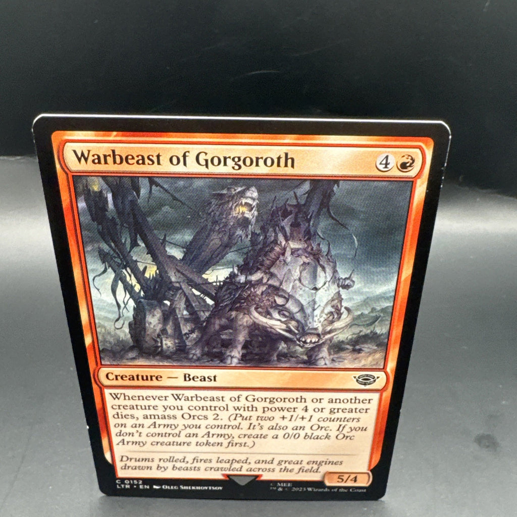 MTG Warbeast of Gorgoroth (FOIL) C0152 Lord of the Rings + 1 Regular Card