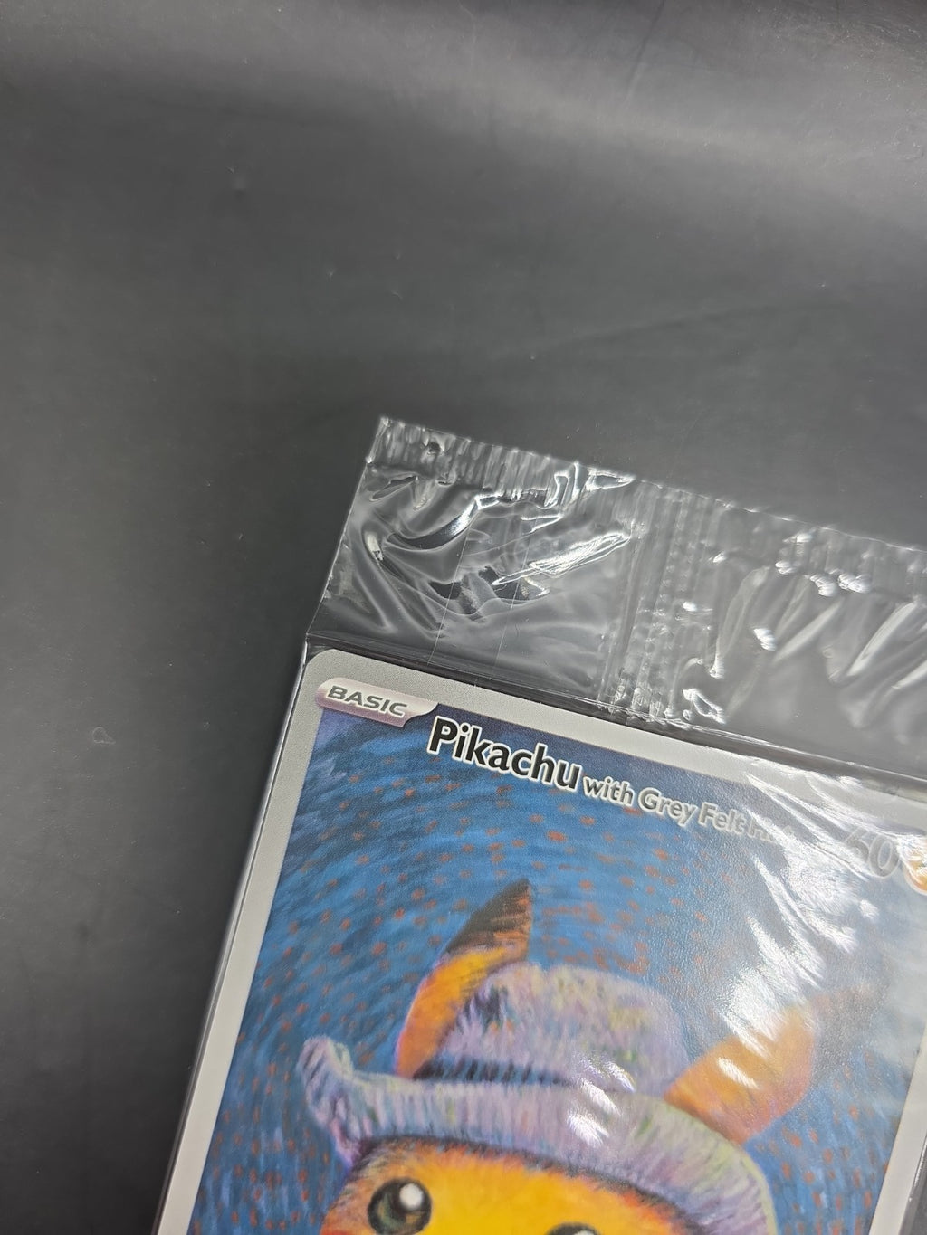 Pokémon Pikachu TCG Card Grey Felt Hat Black Star Promo SVP085 Sealed