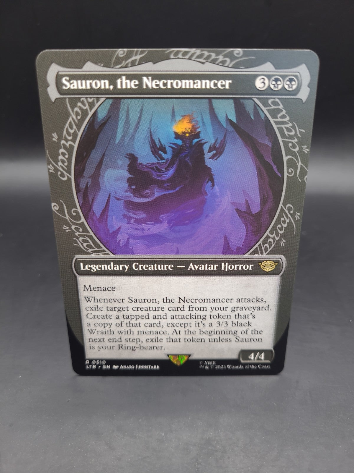 SHOWCASE Regular Sauron, the Necromancer - LTR - NM - Magic: The Gathering - MTG