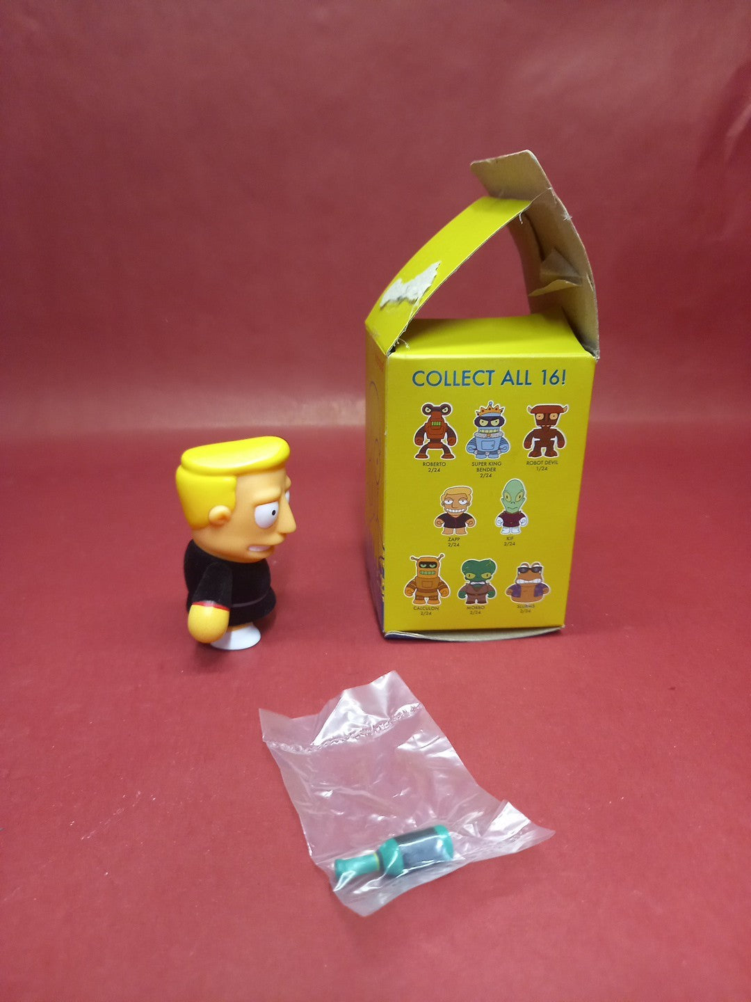 Kidrobot Futurama Universe X Zapp Brannigan Blind Bag Minifig Opened Complete