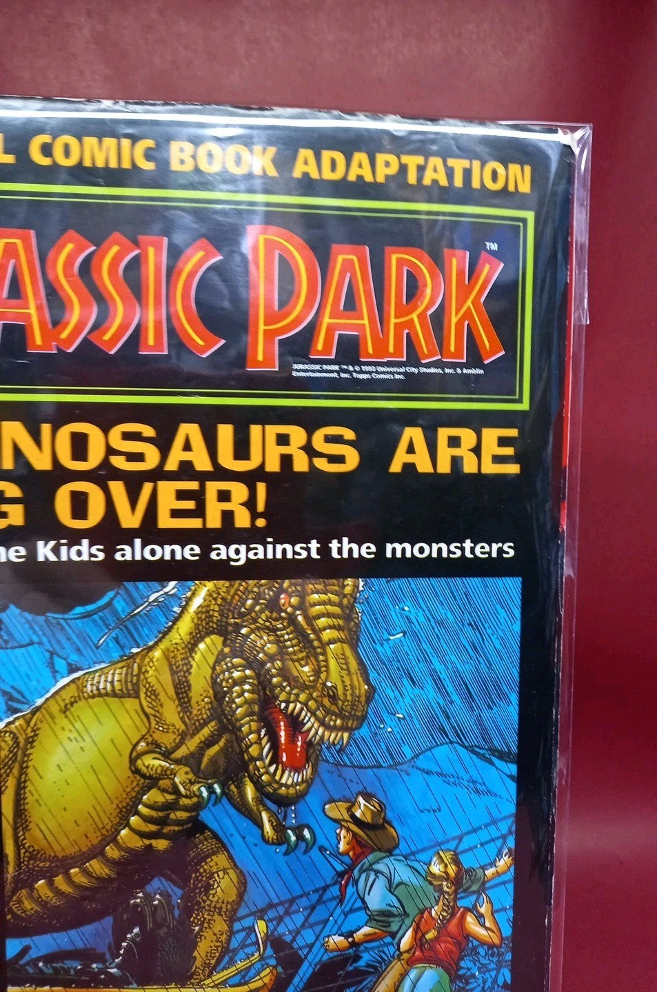 Jurassic Park Official Comic Adaptation No 4 Dark Horse Comics UK, 1993.