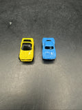 Micro Machines Blue And Yellow Corvette