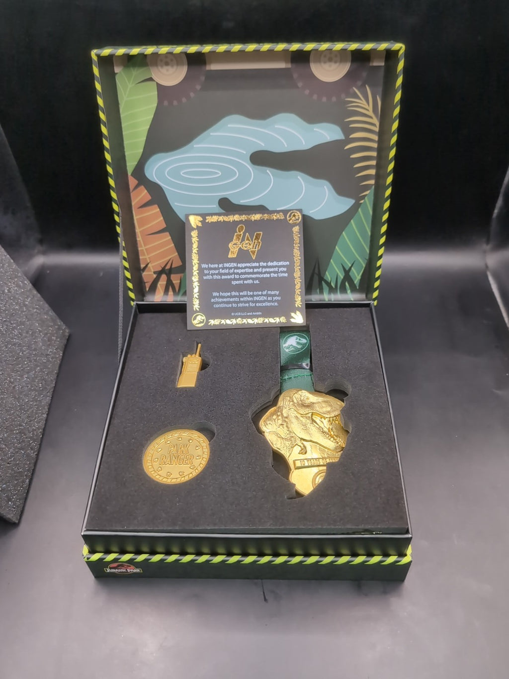 Jurassic Park 'Park Ranger Service Award' Limited Edition Only 1,993 Worldwide