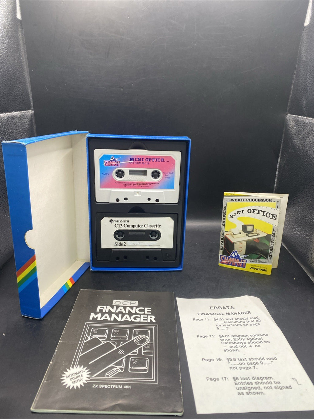OCP Finance Manager Big Box Sinclair ZX Spectrum Games 09/02
