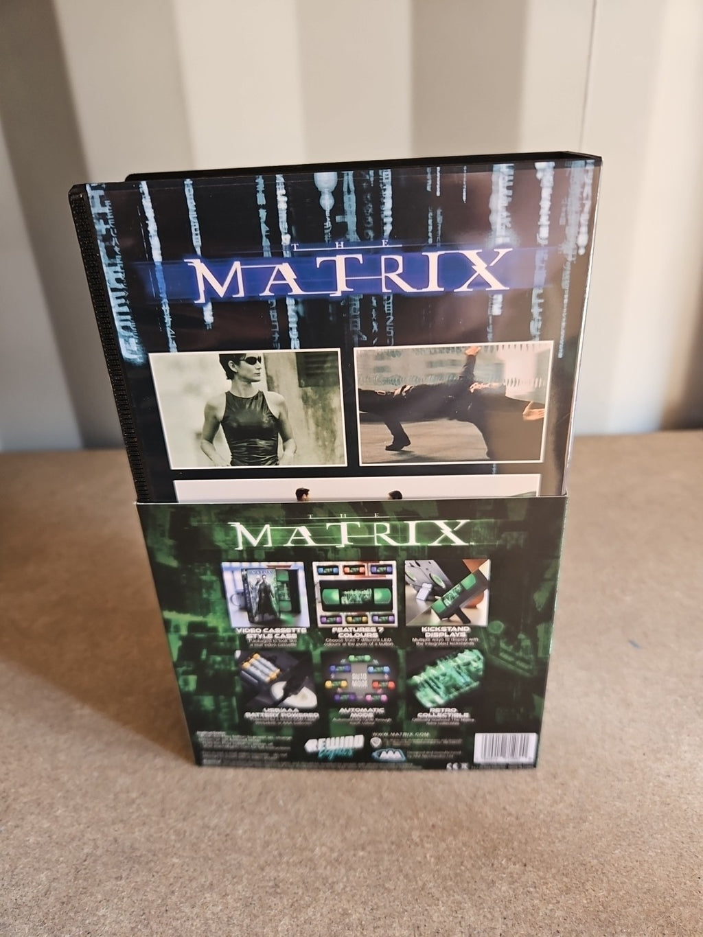 The Matrix LED VHS Video Tape Lamp Birthday Christmas Gift Idea Retro Light