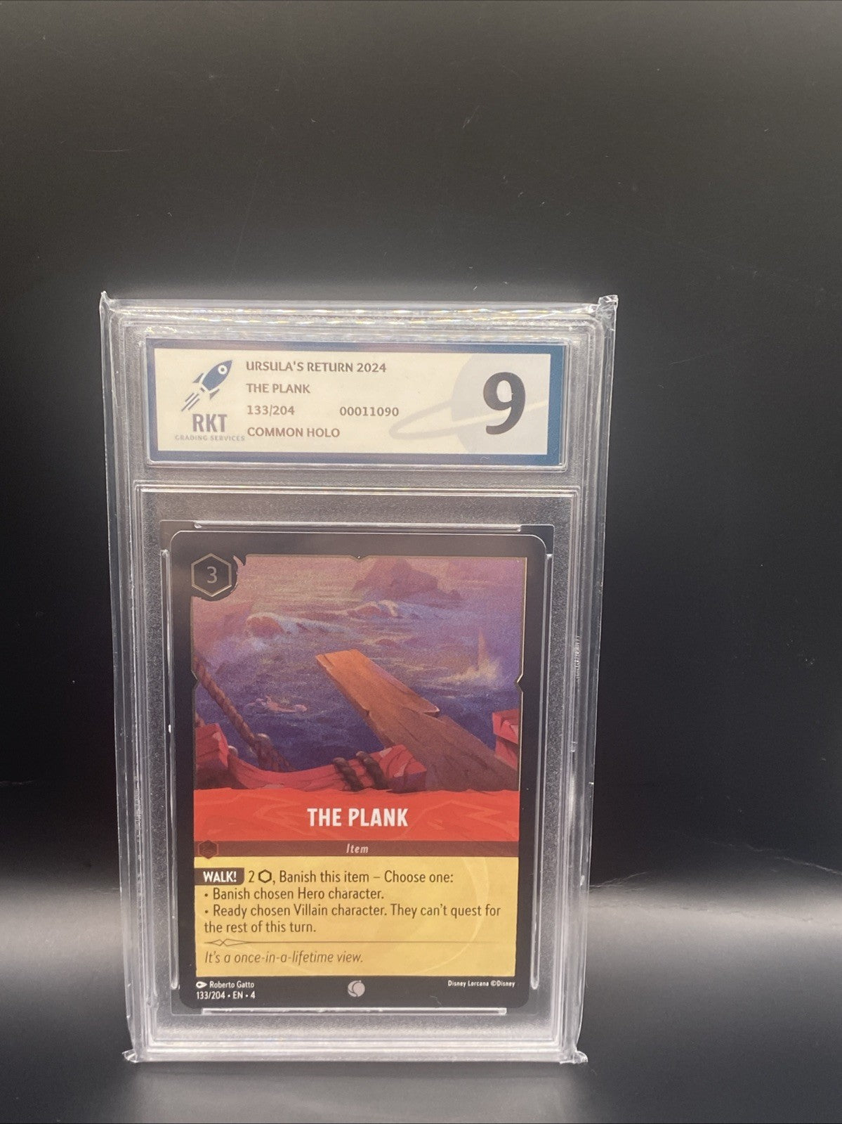 DISNEY LORCANA GRADED URSULAS RETURN THE PLANK FOIL