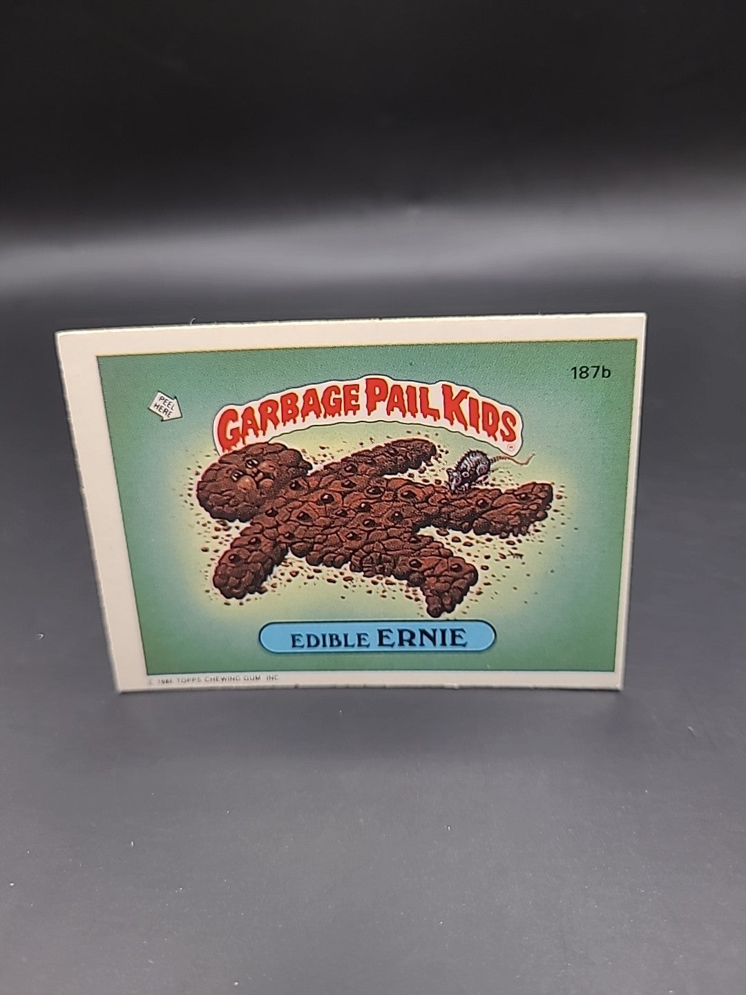 Garbage Pail Kids 187b Edible Ernie 1986 Topps Chewing Gum Inc. UK GPK
