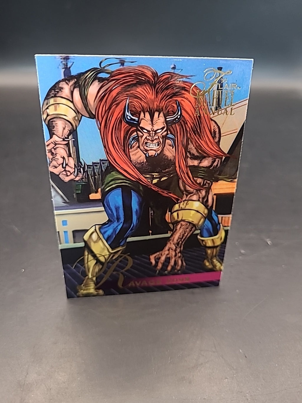1995 Flair Marvel Annual Card 95 RAVAGE 2099