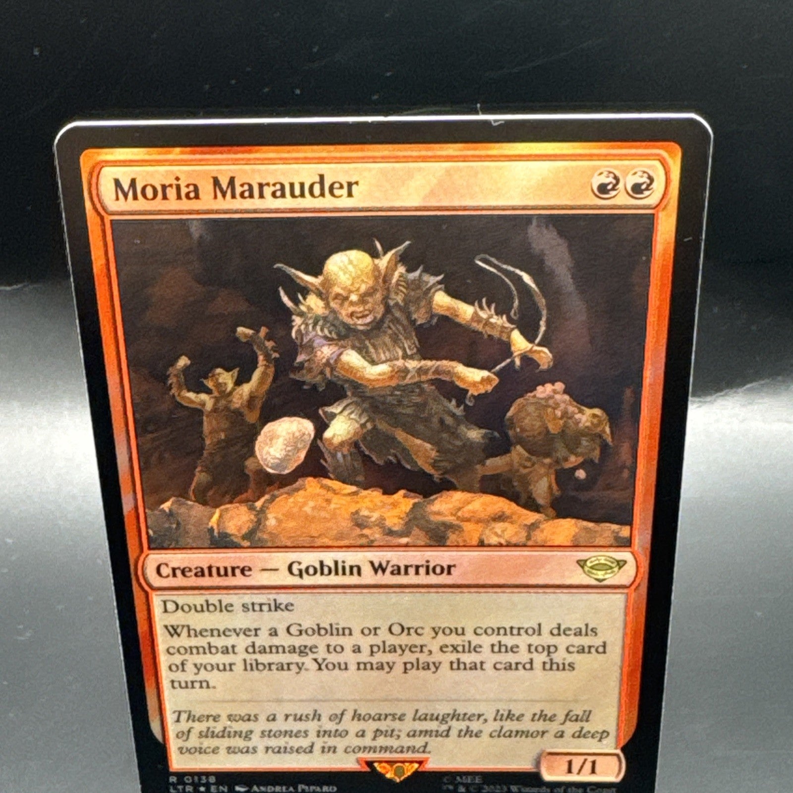 MTG  Moria Marauder. The Lord of the Rings: Tales of Middle-Earth. Foil R0138