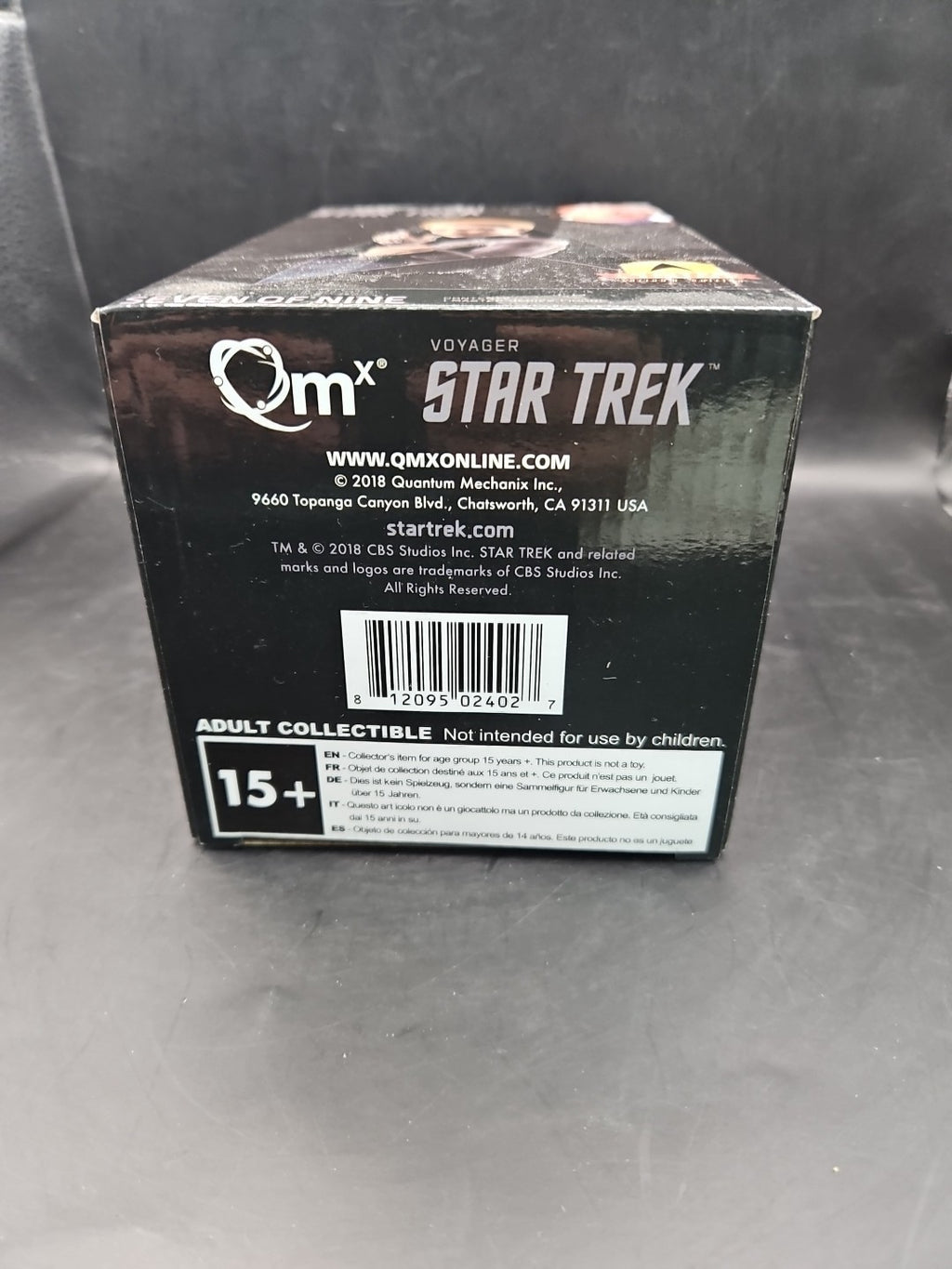 Star Trek Voyager 7 Of 9  QMx Mini Master Replica 6" Figure In Original Box 