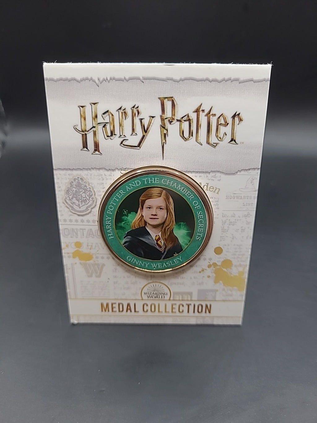 Harry Potter Official Medal Collection GREEN GINNY WEASLEY Chamber Of Secrets