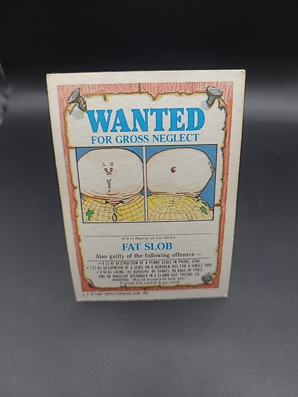 Garbage Pail Kids Topps Cards Series 5 Deaf Geoff 206a