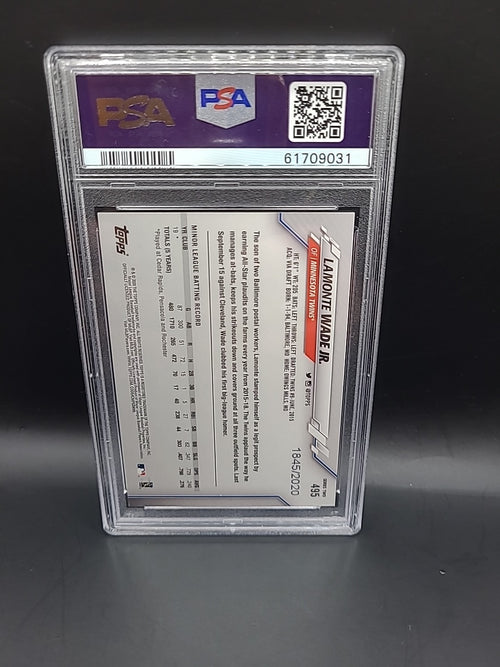 2020 Topps #495 LaMonte Wade Jr. Gold /2020 Rookie B1-T12 PSA Graded 9