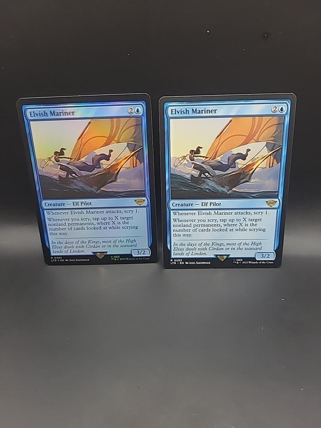 Magic The Gathering MTG ELVISH MARINER FOIL & REGULAR -LOTR NM/M - R 0283