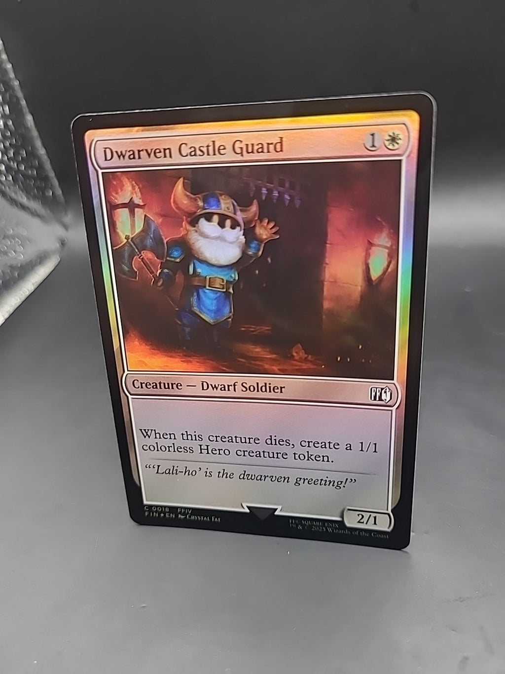 Dwarven Castle Guard | C 0018 | Final Fantasy | FIN |  MTG | Holo foil