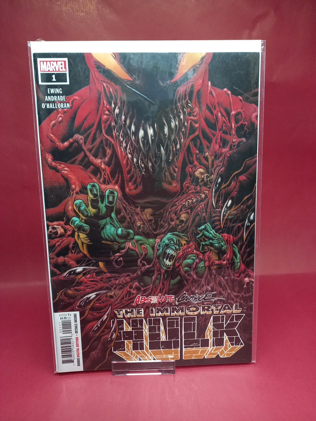 HULK IMMORTAL ABSOLUTE CARNAGE #1 MARVEL COMICS DECEMBER 2019 <