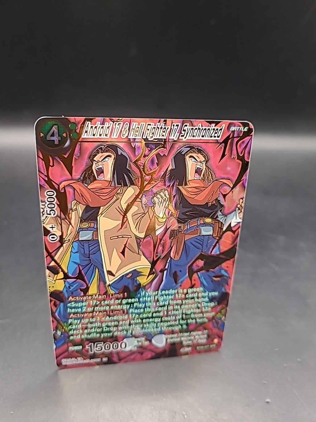 Android 17 & Hell Fighter 17, Synchronized BT20-077 SPR - Dragon Ball Super Card