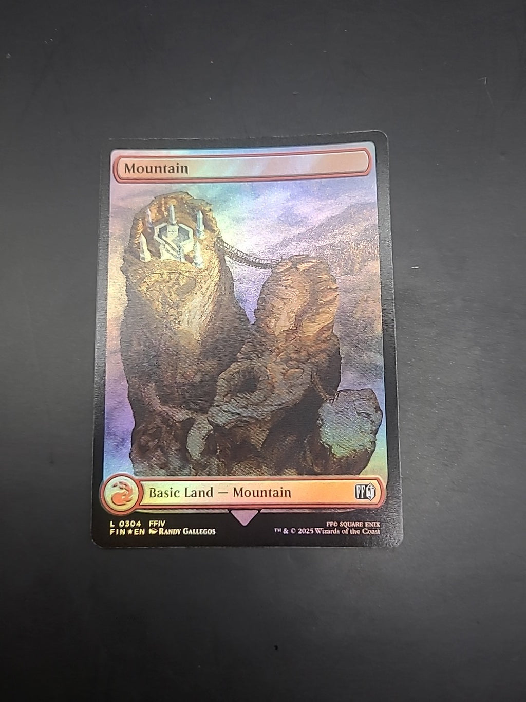 Mountain L 0304 Basic Land Full Art FOIL MTG Final Fantasy FFIV FIN EN NM/M