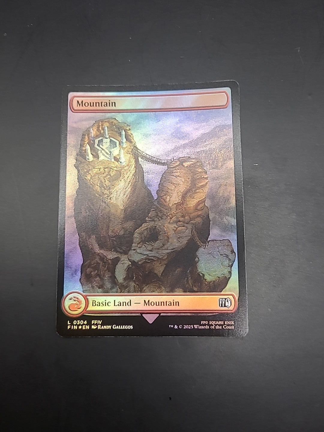 Mountain L 0304 Basic Land Full Art FOIL MTG Final Fantasy FFIV FIN EN NM/M