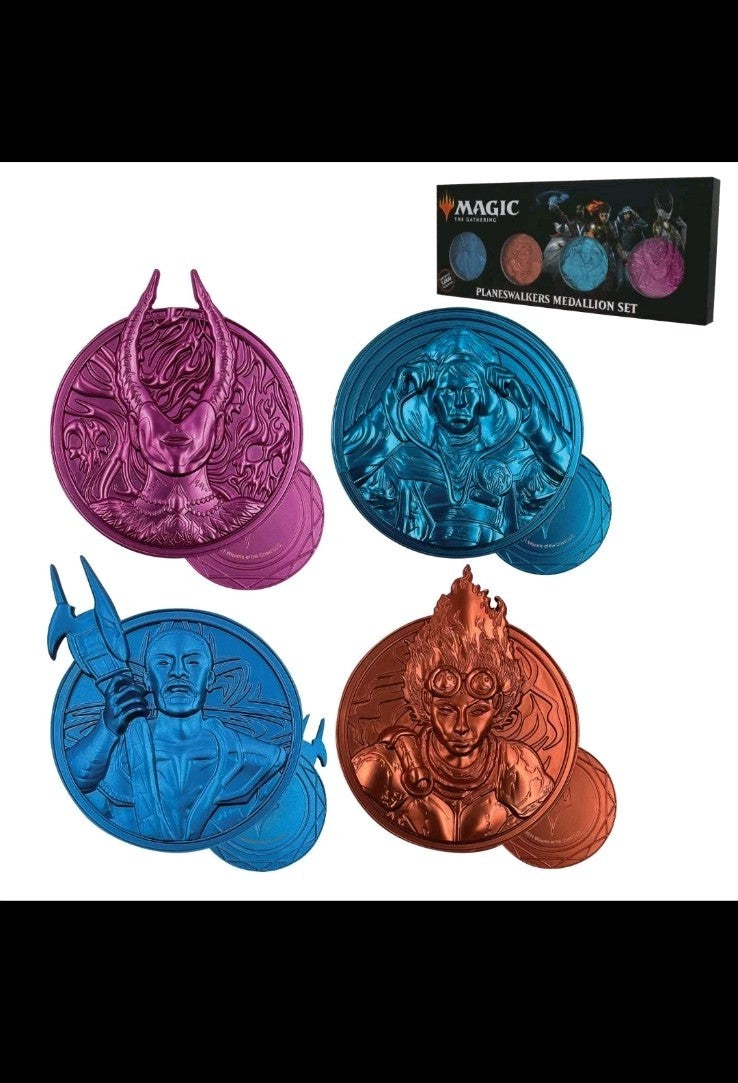 Magic The Gathering Planeswalkers Medallion Set - Limited Edition - Fanattik
