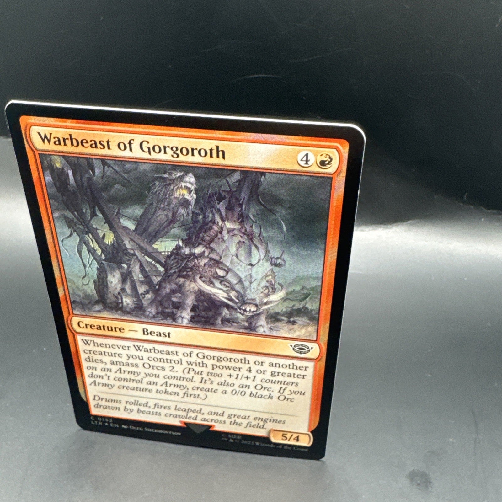 MTG Warbeast of Gorgoroth (FOIL) C0152 Lord of the Rings + 1 Regular Card