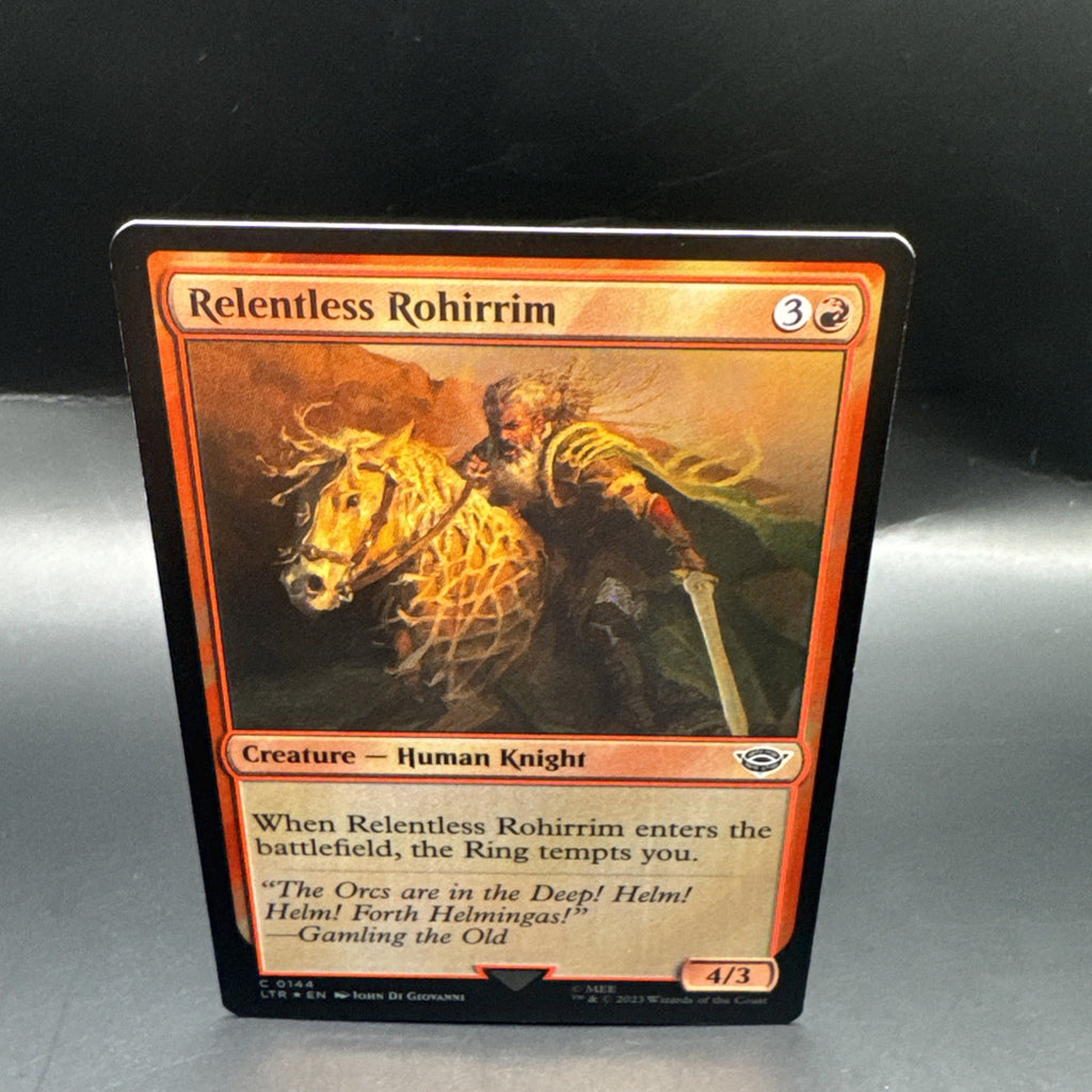 MTG Relentless Rohirrim (FOIL) C0144 + 1 Regular Card