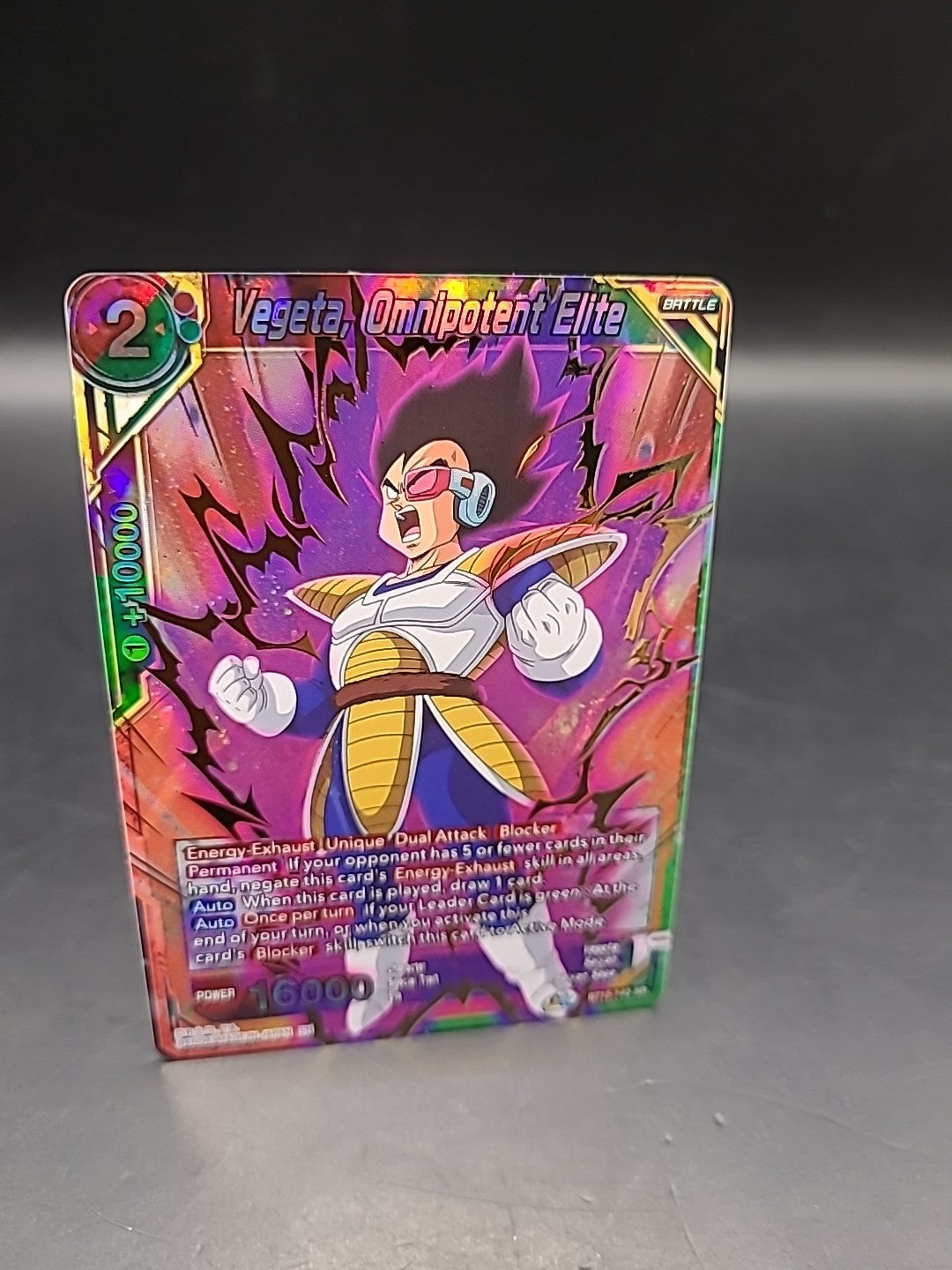 Vegeta Omnipotent Elite BT15-143  SR Saiyan Showdown DBS