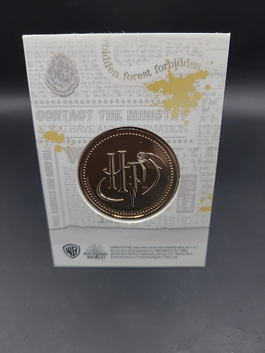 HARRY POTTER CARD WITH MEDAL SIRIUS BLACK GARY OLDMAN PRISONER OF AZKABAN COIN