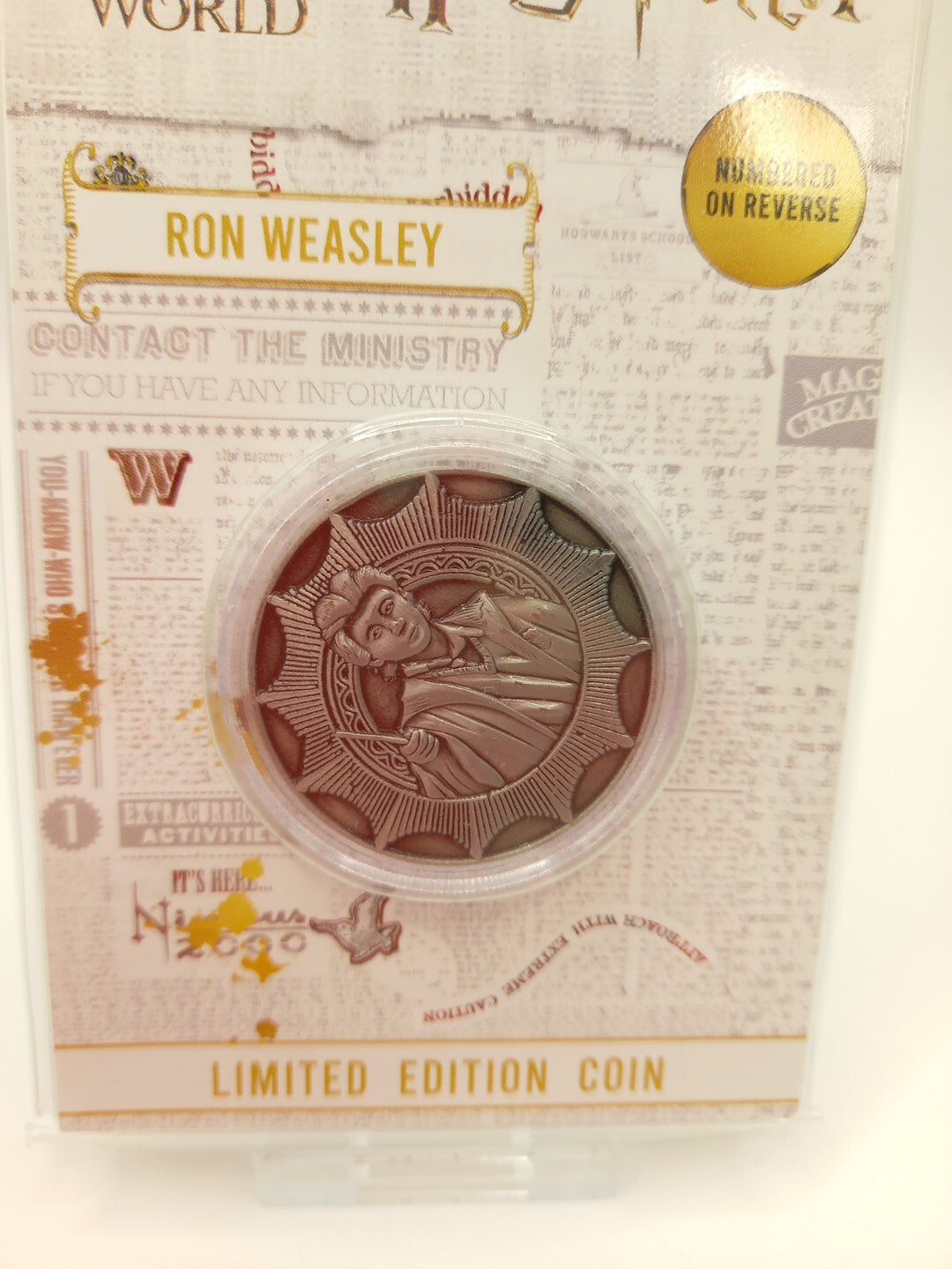 Harry Potter Ron Weasley Limited Edition Coin - Only 9995 Worldwide