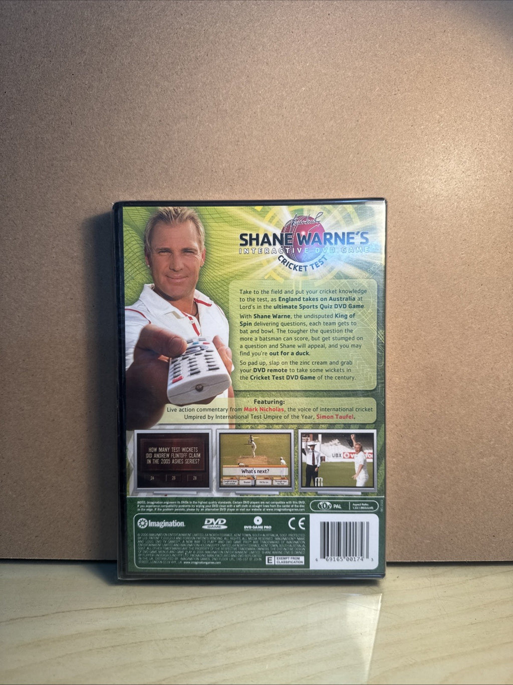 Shane Warne's Cricket Test (new and sealed DVD game , 2006)