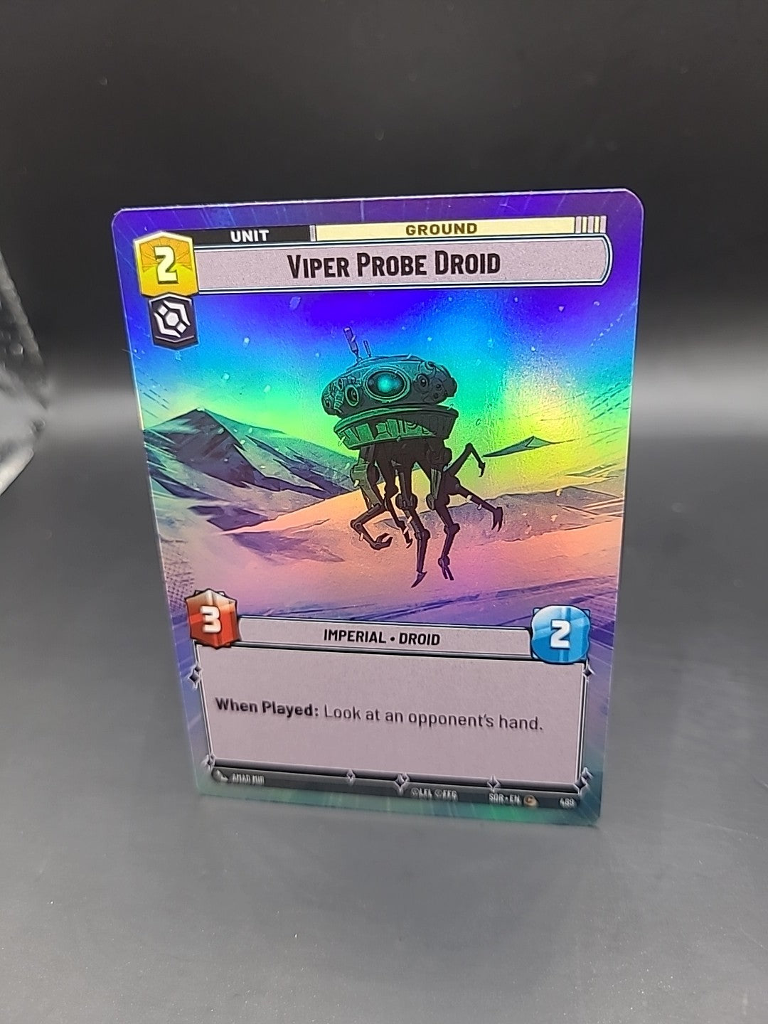 Star Wars Unlimited SOR - Viper Probe Droid Hyperspace Foil - #489