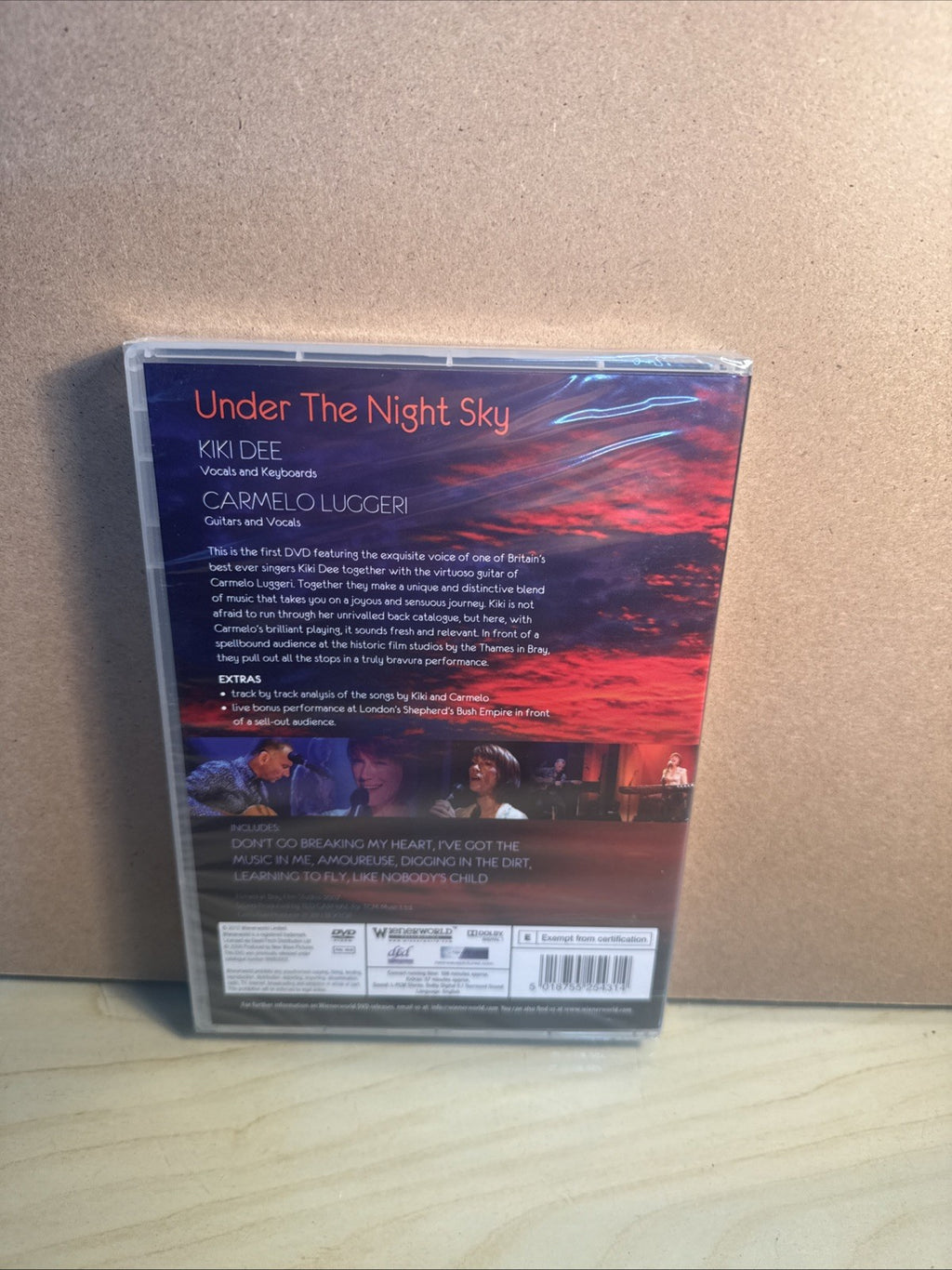 Kiki Dee and Carmelo Luggeri: Under the Night Sky DVD (2008) New & Sealed 