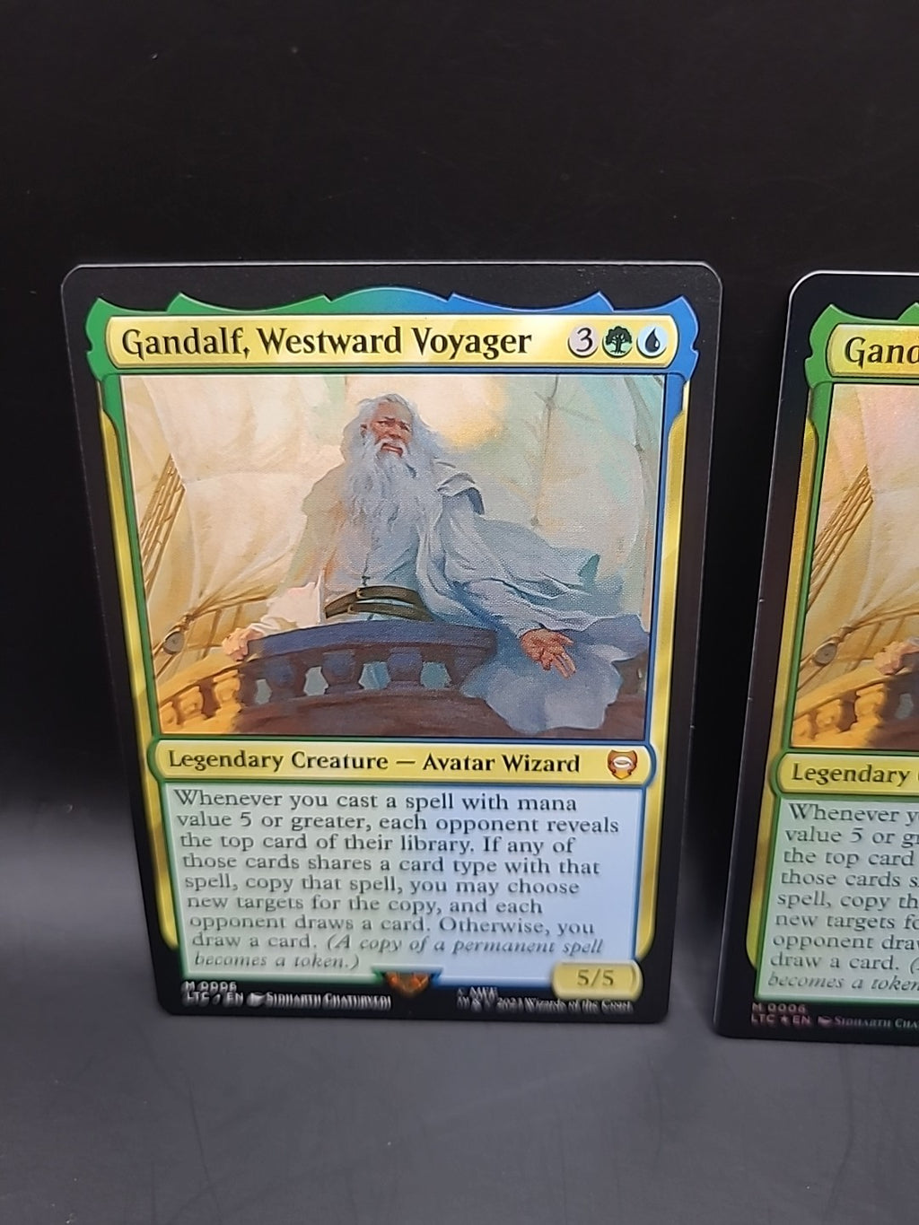 Gandalf, Westward Voyager M0006 Mythic Foil & Regular Lord Of The Rings NM MTG