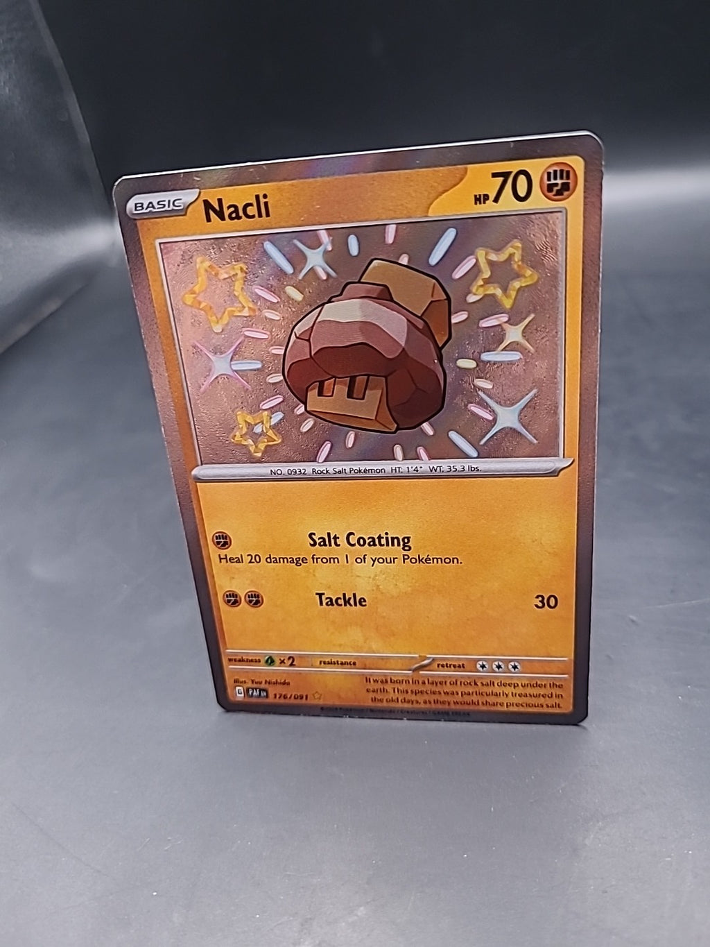 Pokémon TCG Nacli Scarlet Violet: Paldean Fates 176/091 Holo Shiny Rare