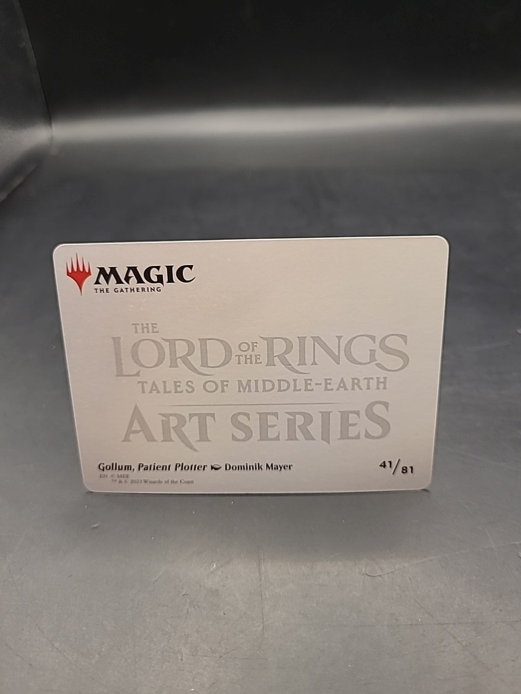  Gollum Patient Art Series LTR 41 /81 MTG Lord Of Rings 