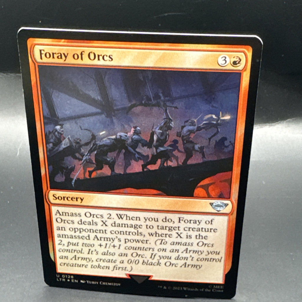 [MTG] Foray of Orcs (Foil) U0128, + 1 Regular Card