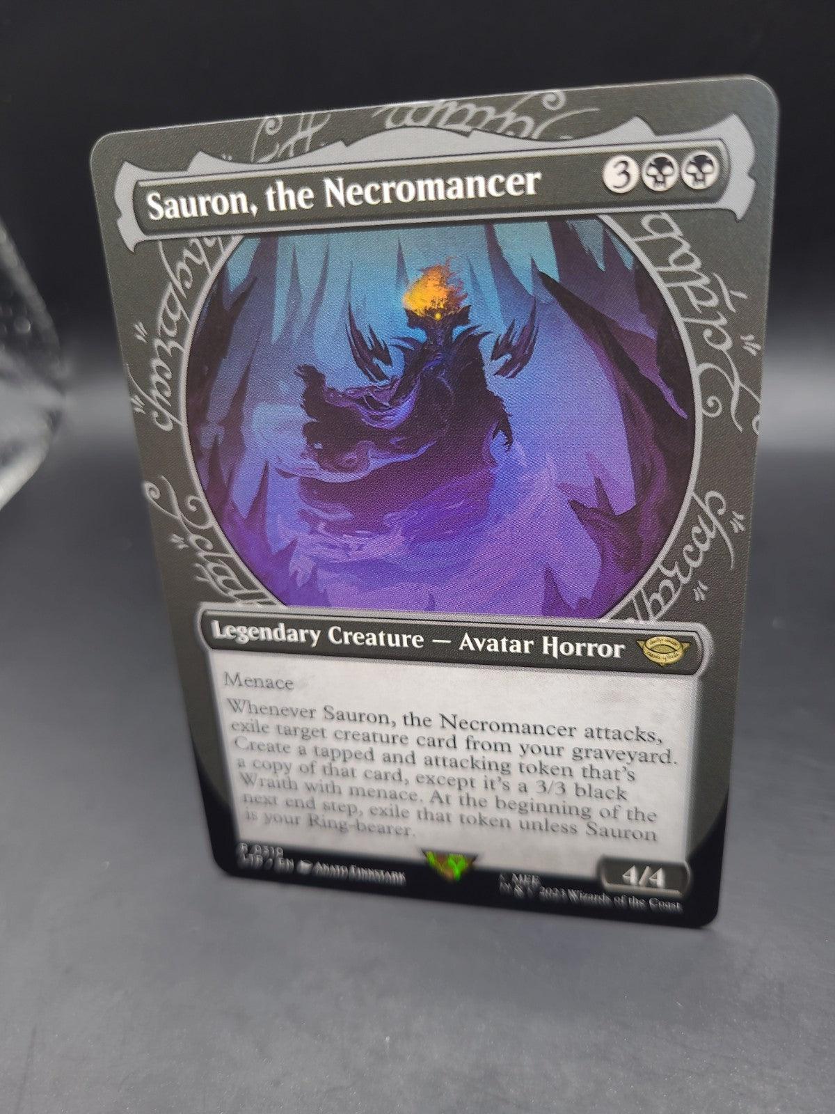 SHOWCASE Regular Sauron, the Necromancer - LTR - NM - Magic: The Gathering - MTG