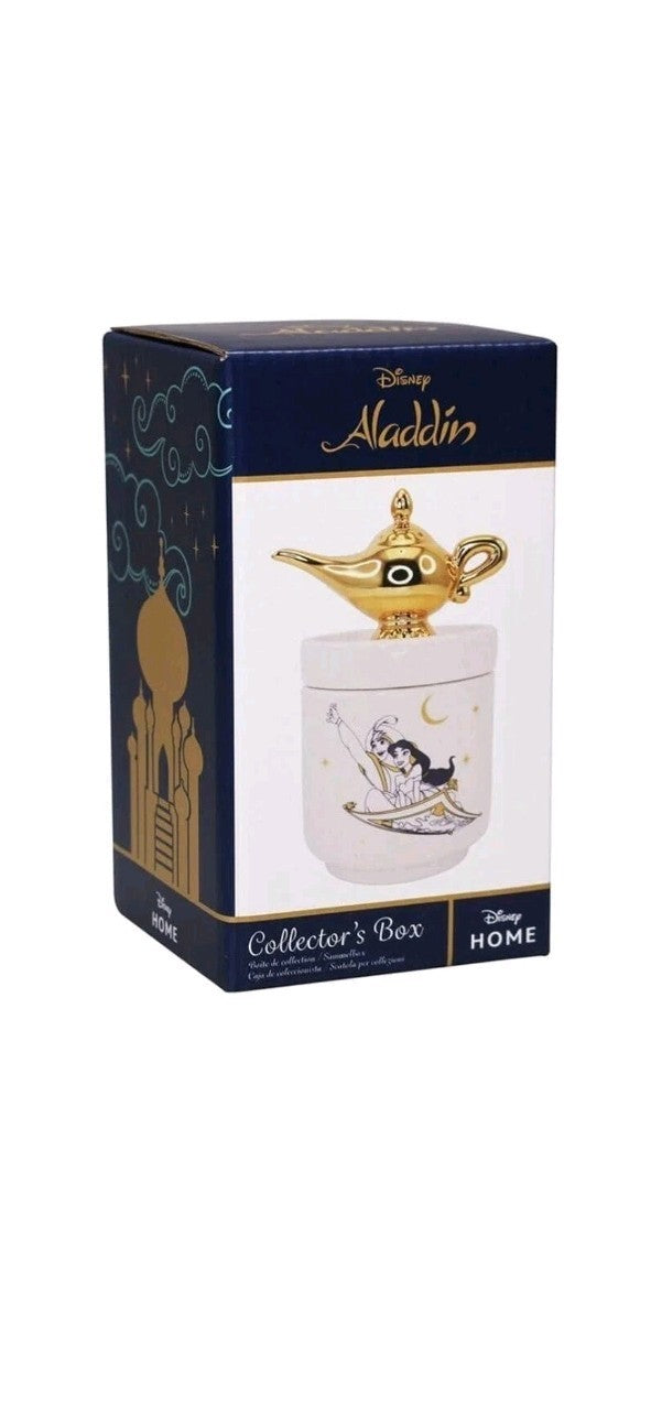 Officially Licensed Half Moon Bay Disney Aladdin Collectors Box with Lamp