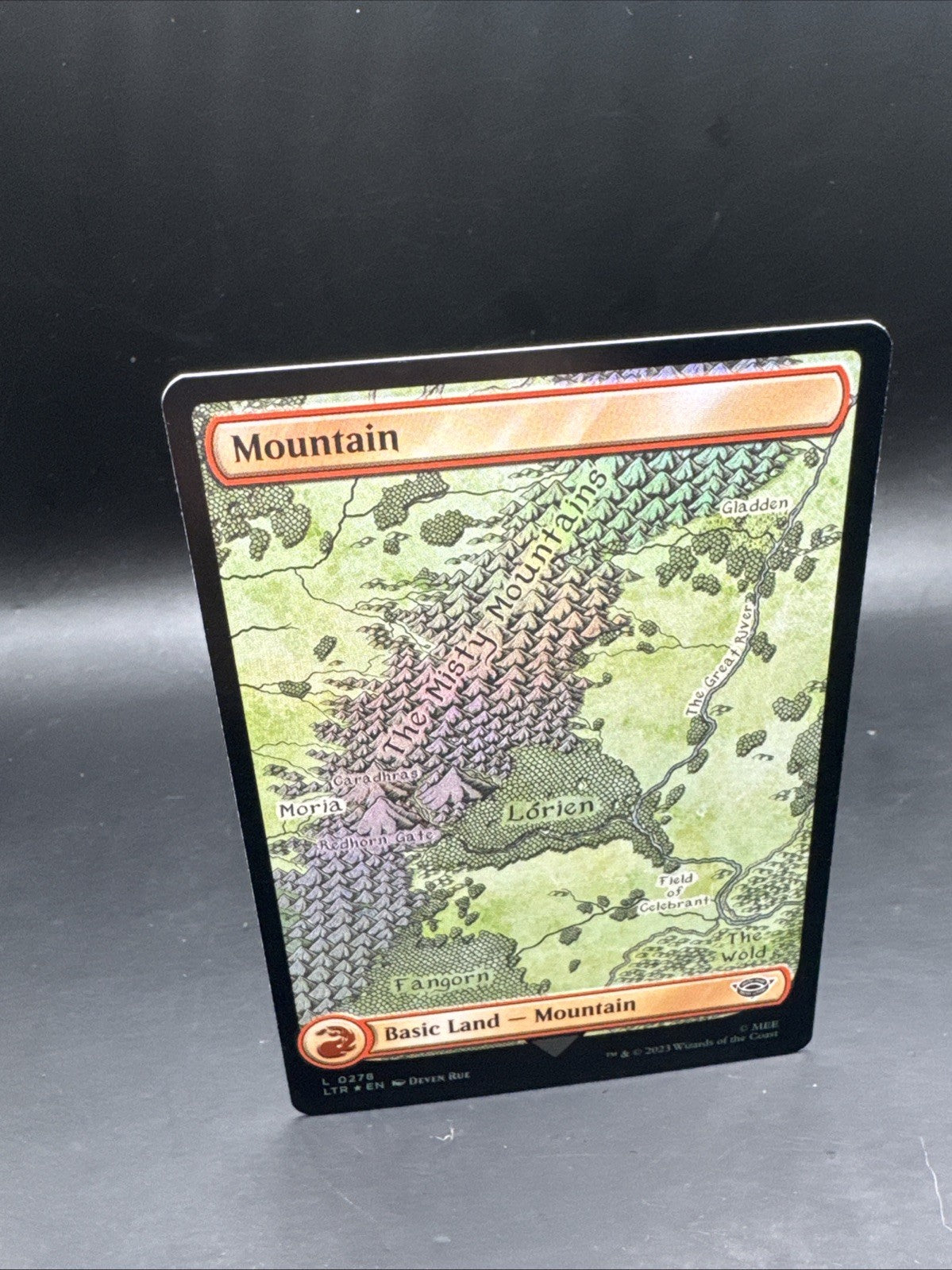 Mountain - L0278 - Foil - LOTR - MTG