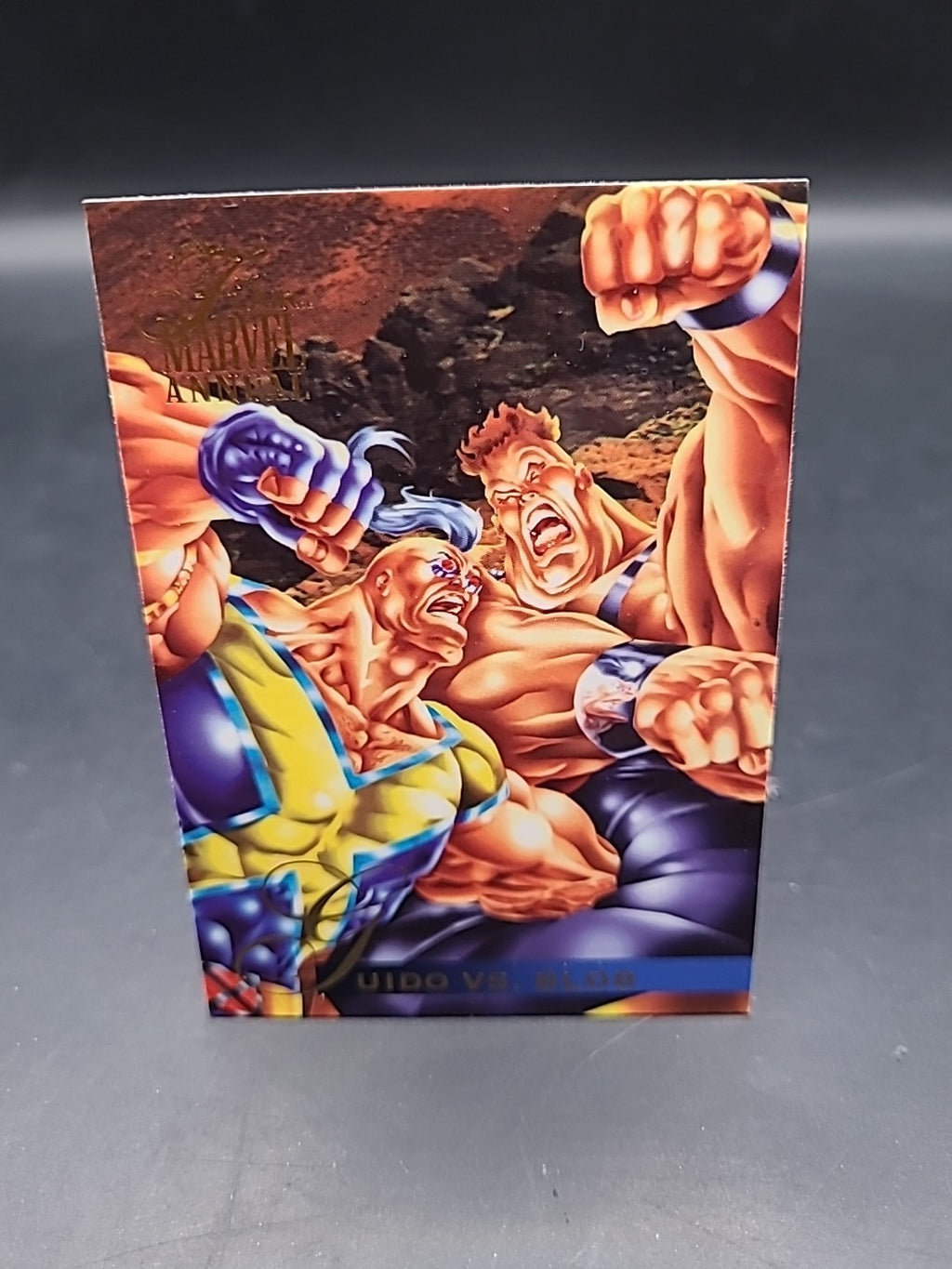 GUIDO VS. BLOB / 1995 Fleer Flair Marvel Annual BASE Trading Card #30