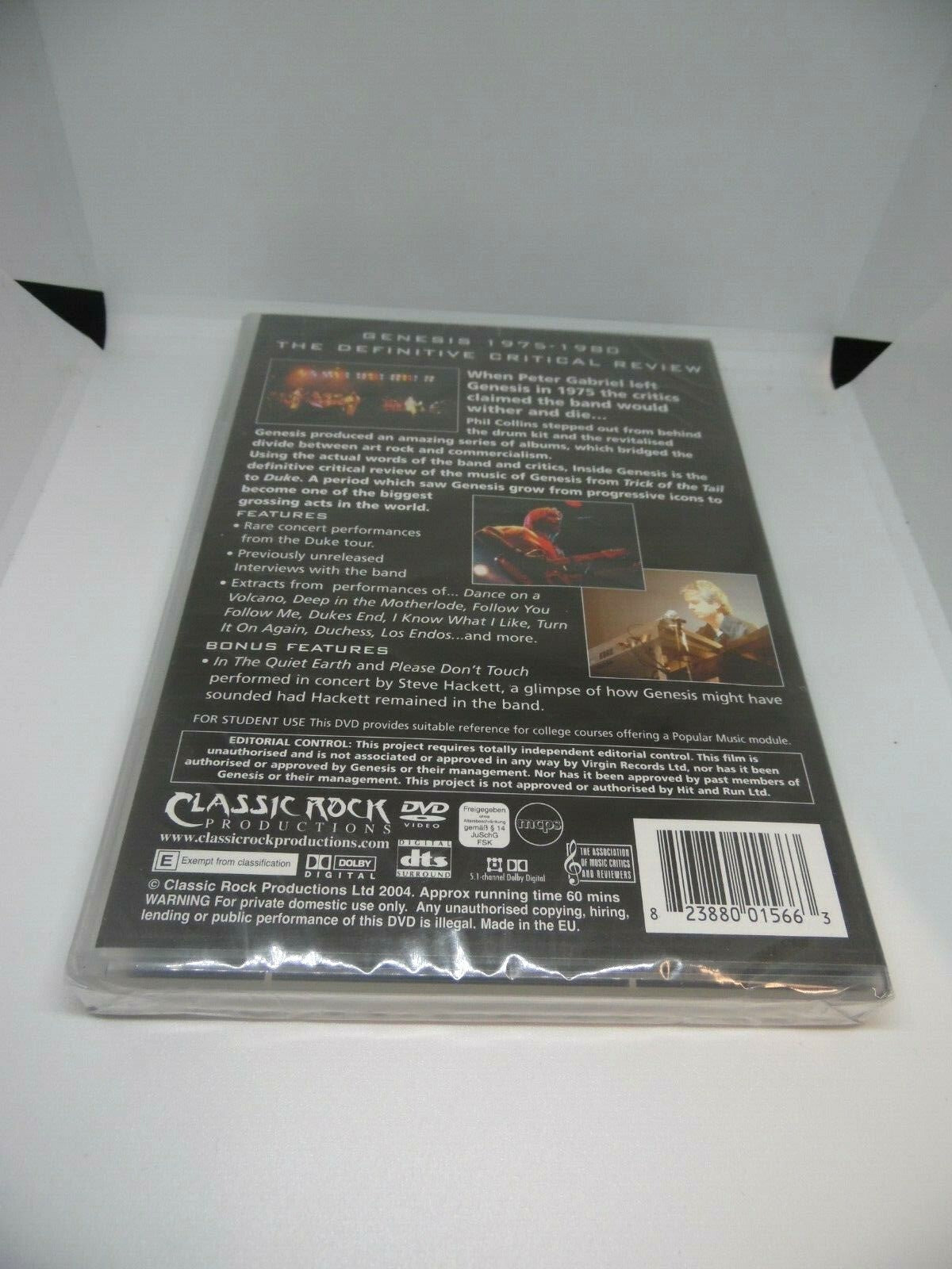 Genesis - Inside Genesis - A Critical Review 1975 To 1980 (DVD, 2004)