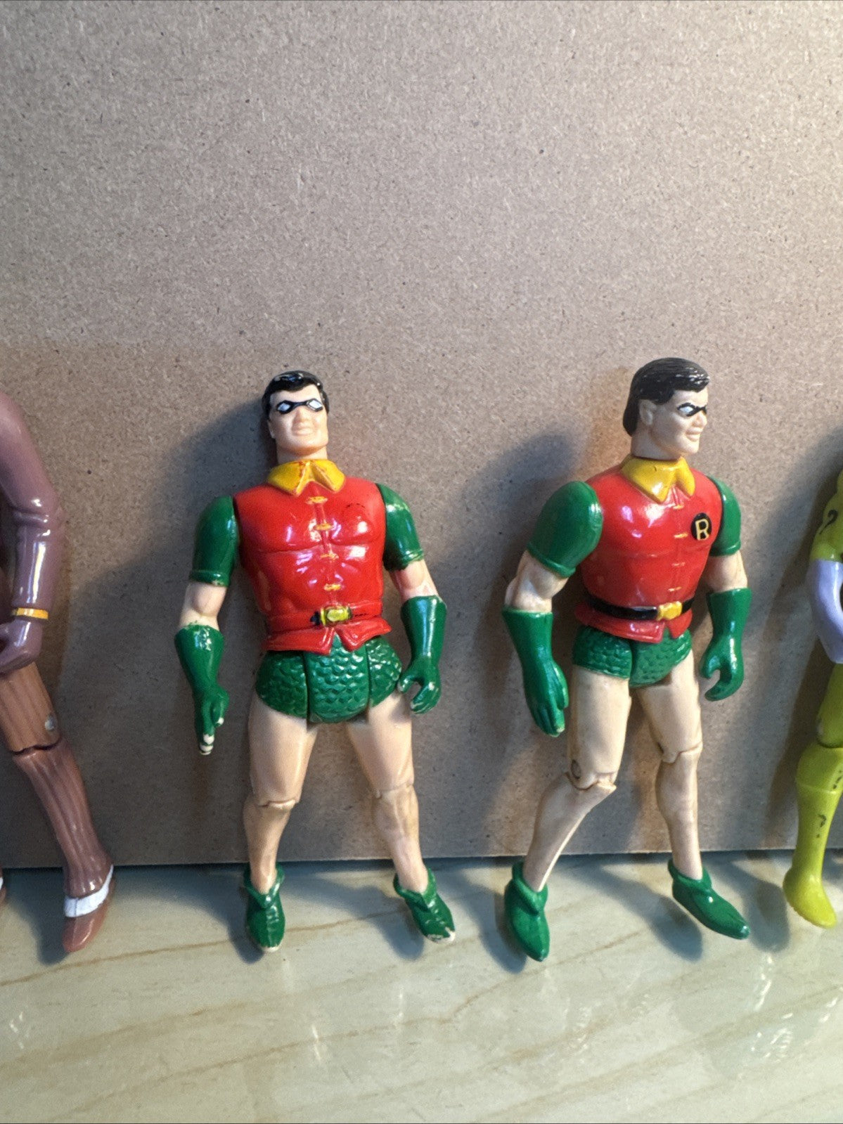 Vintage Batman Robin And Villains Figures X 5 Bundle