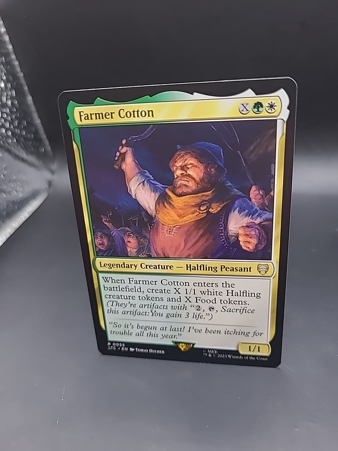 Farmer Cotton 0055 Non Foil Rare LOTR Commander MTG Near Mint