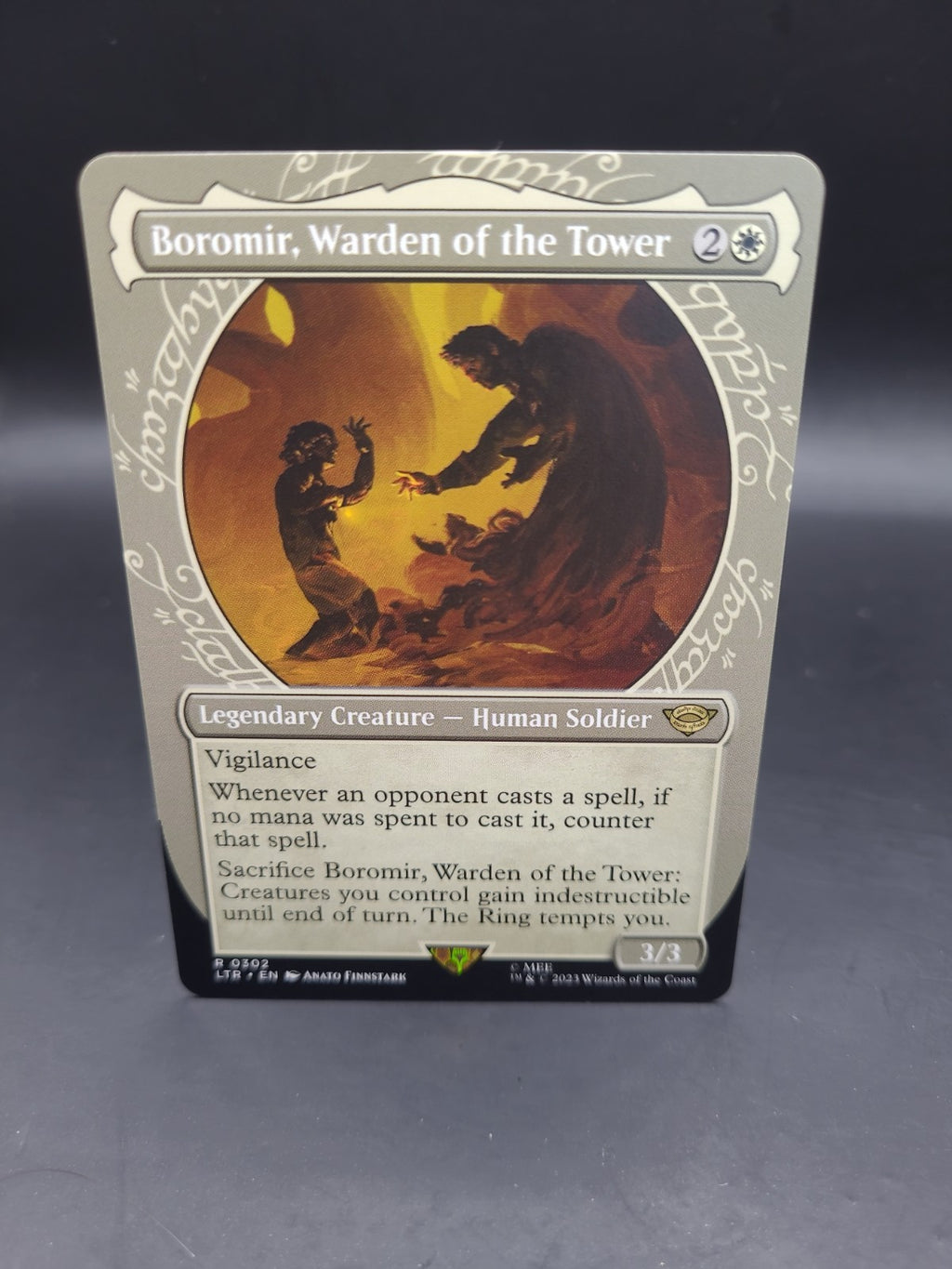MTG Regular Boromir, Warden of the Tower(#302) Showcase - The Lord of the Rings