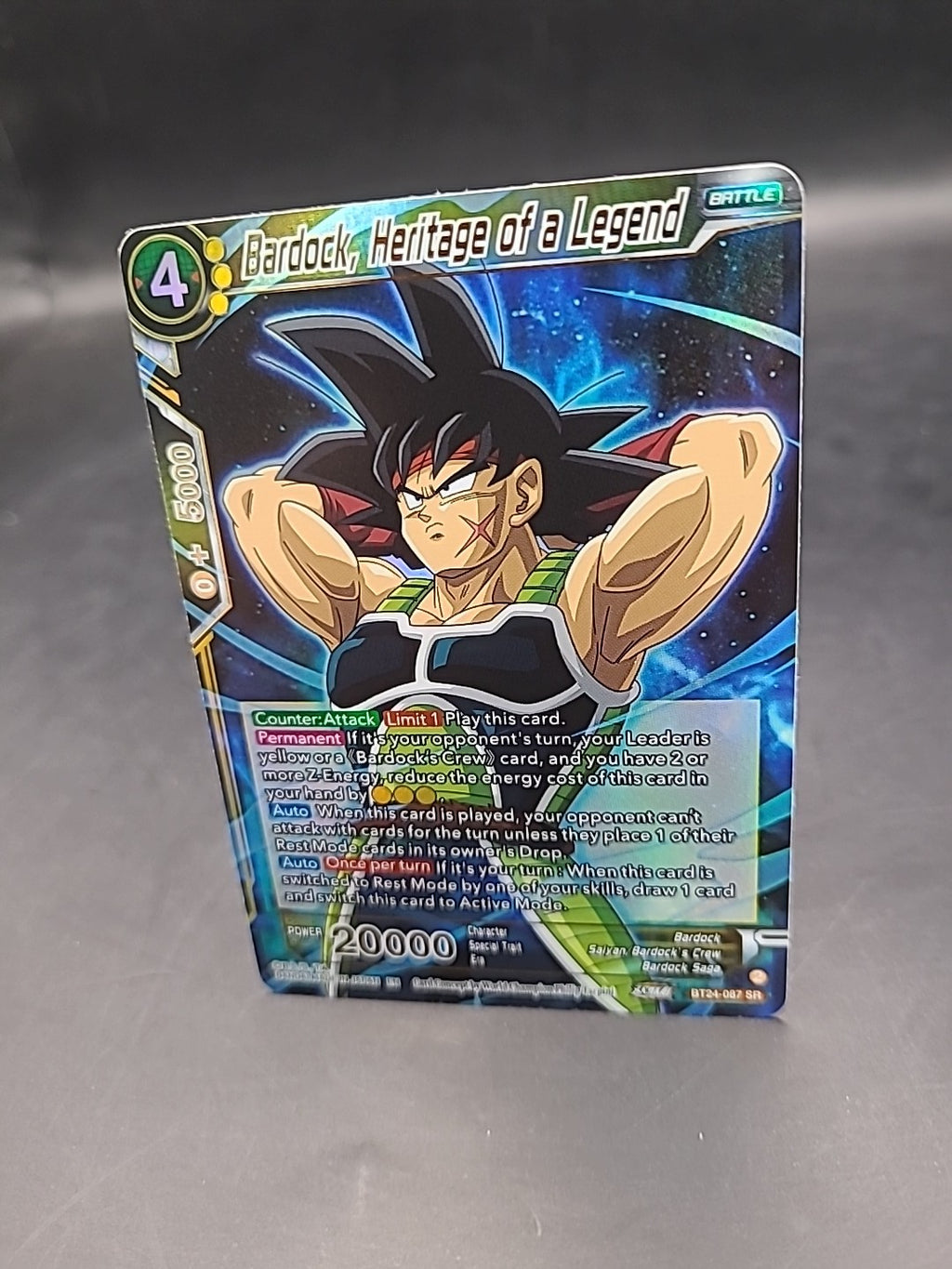 Dragon Ball Super Card Game - BT24-087 SR - Bardock, Heritage of a Legend
