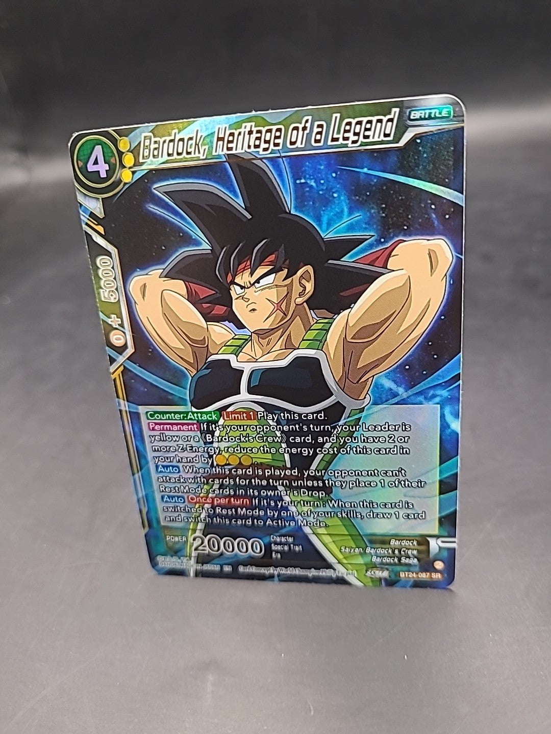 Dragon Ball Super Card Game - BT24-087 SR - Bardock, Heritage of a Legend